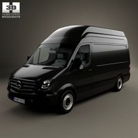 Mercedes-Benz Sprinter Panel Van SWB SHR 2013 3D Model