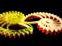 Nautilus Gears Acrylic laser cut + 3d print by Quixotic