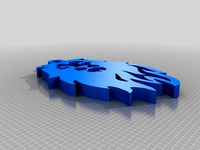 Lion head keychain by Gizi