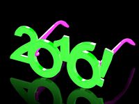 2016 Happy New Year Fun Glasses by Auggie