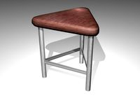 Unusual stool 02 3D Model