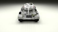 T-34-85 Tank Winter Camo 3D Model