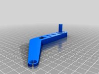 Printrbot free-spinning fillament spool holder bigger bearing pin by TooManySecrets