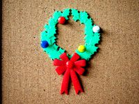 wreath & ribbon - push pin by bs3