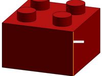 lego block 2x2 by nhdesign