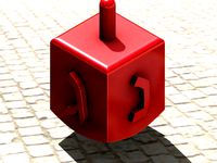 Dreidel for Hanukkah by sacohen509