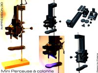 Mini perceuse à colonne - mini drill press by oclains
