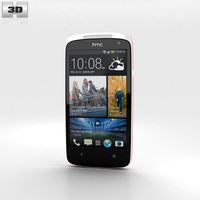 HTC Desire 500 Passion Red 3D Model