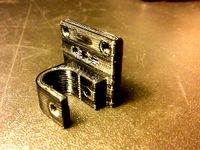 Smooth rod clamp holder for MakerBot Mech Endstop v1.2 by Perla