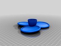 Egg cup with slice of bread or pancake holder by Gepetto