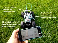 Protective case for the Raspberry Pi + DC motor hat - Toy Truck Rover by CJA3D