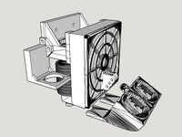 E3d v5 Fan 70mm, support, capteur, fanduct 30mm by mrfreezpa