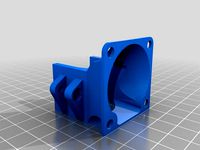 Fan holder/mount for E3D v5 on Kossel effector by DeStulp