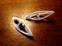 Tetrahedral Earrings by Fredbartels