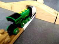 brio straight rail for electric trains to go under bridges by ImShogun