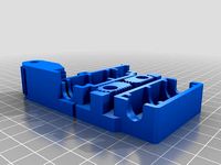 Prusa X- Carriage with Cabel Chain Mount and Chain Link by kb3lnn