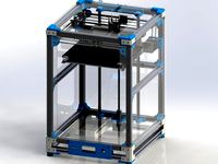 Ultimaker 2 Extended Aluminum Extrusion 3D Printer by spoos