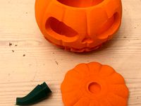 Jack-O-Lantern separate stem and top by verkoren