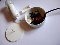 Housing and cover for ceiling mounting a NodeMcu or ESP8266 switch with SSR and power supply. by JeWa