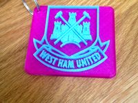 West Ham Keychain by cool3dgifts