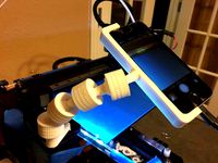 iphone camera mount for Makergear M2 - Lockable ball & socket by SCHMENKE