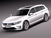 Volkswagen Passat Variant GTE 2016 3D Model
