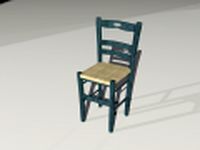 Traditional Chair from the Greek Islands 3D Model