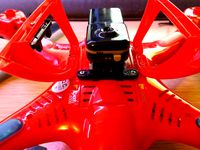MD80 Camera mount for MJX X400 quadcopter by TuxSoft