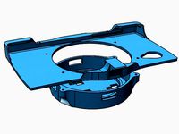 Nexus 5 car holder for round Qi Wireless Charger  by crysis_ps