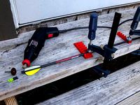 Parametric Carbon Fiber Arrow Cutting Jig for 3d Printer Delta Arms by GeoDave