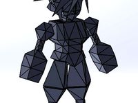 Cloud ff7 In Game Model by rawkout1337