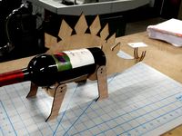 Laser Cut Wine-O-Saur by efarber