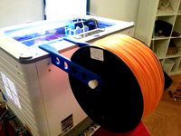 FlashForge Dreamer 3D printer - Filament hanging hook + feeder (Nunus) by vasilyd