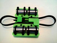 Prusa I3 Rework X Carriage With GT2 Belt Tensioner by b166er