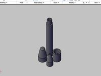 Pen body for PaperMate gel refill, with cap by kel