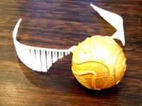 Golden Snitch with Screw Lid by FuzzBot