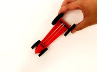 Rubber Band-Powered Car by MakerBotPartnerLibrary