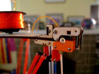 Extruder lower block for Deltaprintr by mildmojo