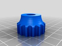 1/4-20 Knob with Nut Trap by TechButterfly