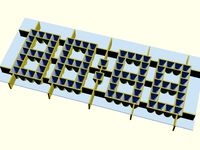 Customizable Pixel Clock Display with Std. LEDs by JKDesign