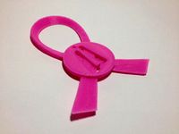 Pink Breast Cancer Ribbon - Pink October by Usinafablab