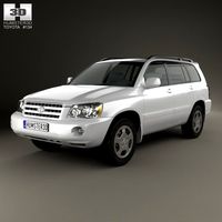 Toyota Highlander XU20 2003 3D Model