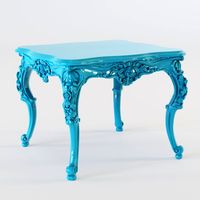 Coffee table Turquoise 3D Model