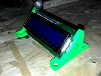 Soporte LCD 2x16 (LCD Support 2x16) holder by matias_baez