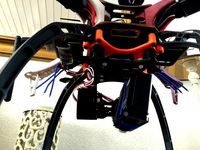 2-axis gimbal mount for DJI F450 Quadcopter frame by MichaelAngeles