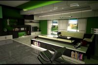 Simple design in small area 3D Model