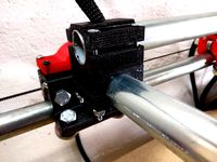 Mostly Printed CNC -Add On- Pipe Clamp 90 by Allted