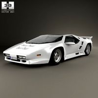 Vector W8 1990 3D Model