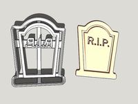 Tomb stone cookie cutter by BDan