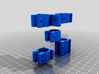 Parametric clamp with optional holes in the base by MightyBird